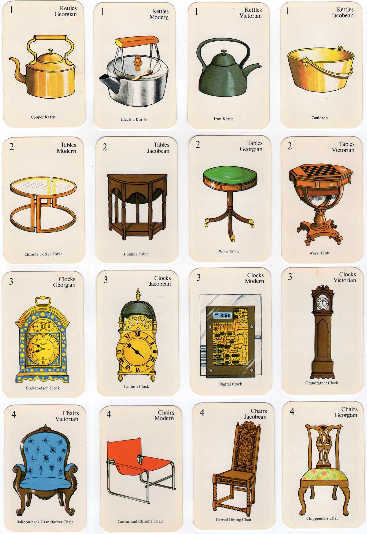 National Trust Period Pieces Antiques Game produced in 1976 National Trust Period Pieces Antiques Game produced in 1976