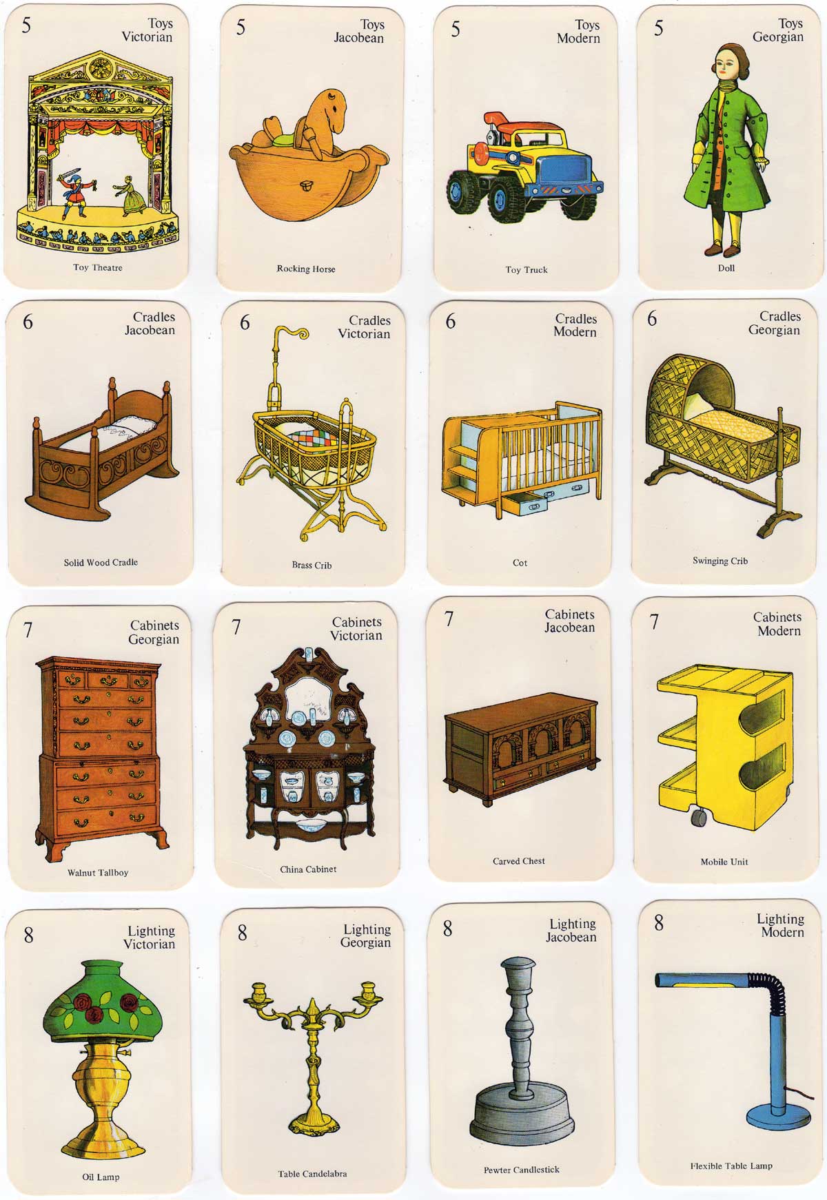 National Trust Period Pieces Antiques Game produced in 1976 National Trust Period Pieces Antiques Game produced in 1976