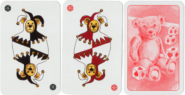 Teddy Bear ‘semi-transformation’ playing cards designed by Peter Wood for Lyons Quickbrew Tea, manufactured by Carta Mundi