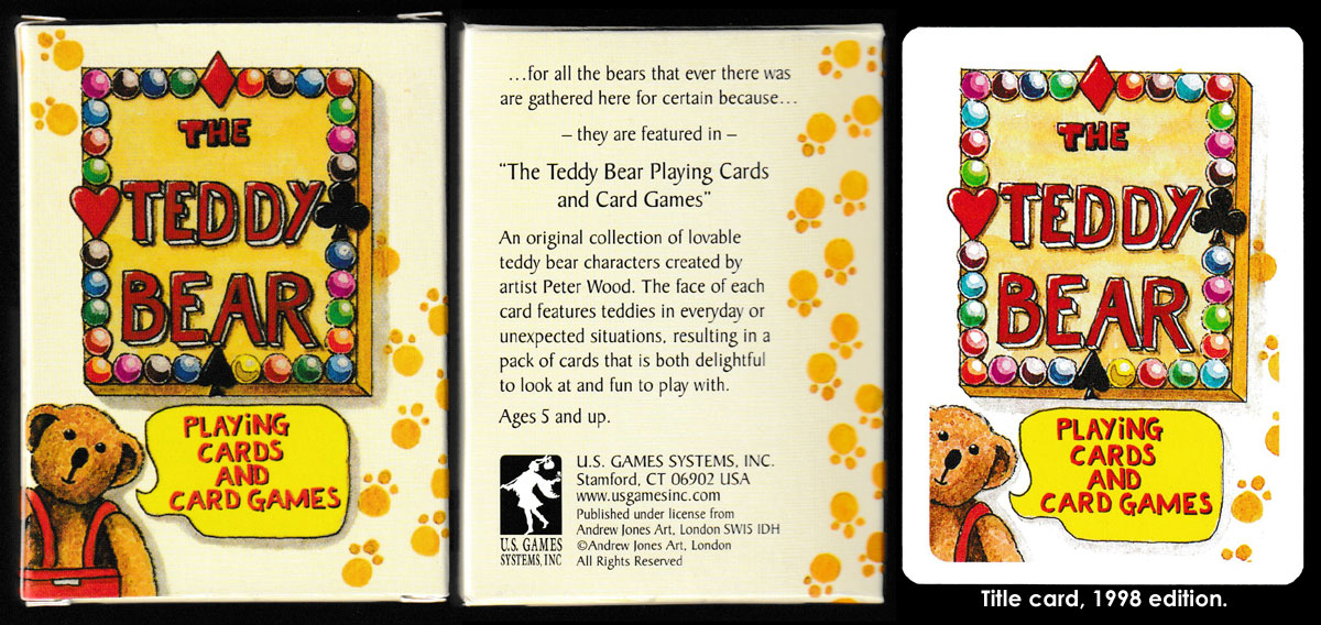 The Teddy Bear pack of playing cards created by Peter Wood, 1998 edition