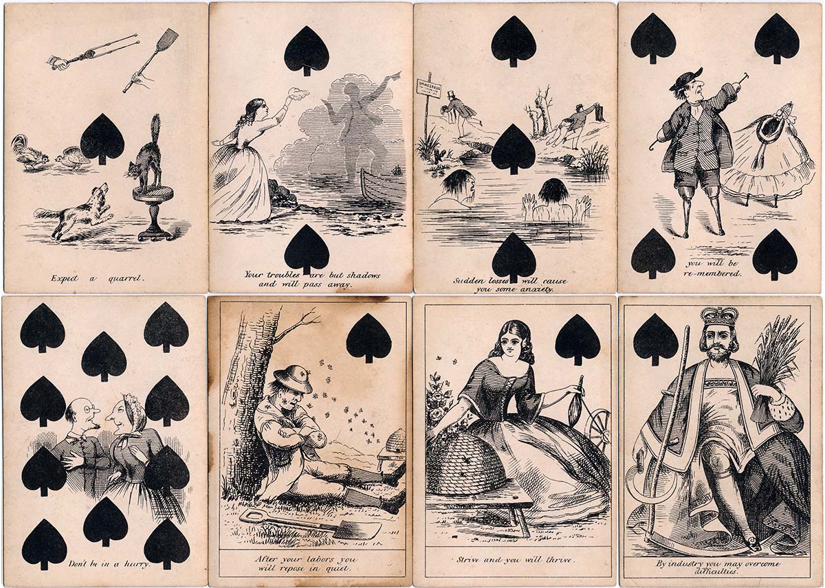 Fortune-Telling Cards published by Reynolds & Sons, c.1850