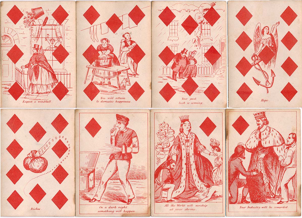 Fortune-Telling Cards published by Reynolds & Sons, c.1850