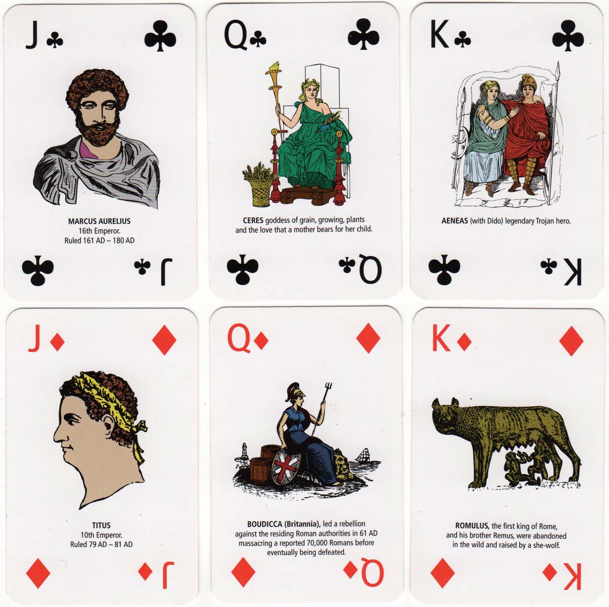 Roman Empire playing cards by Green Board Game Co Ltd., 2011