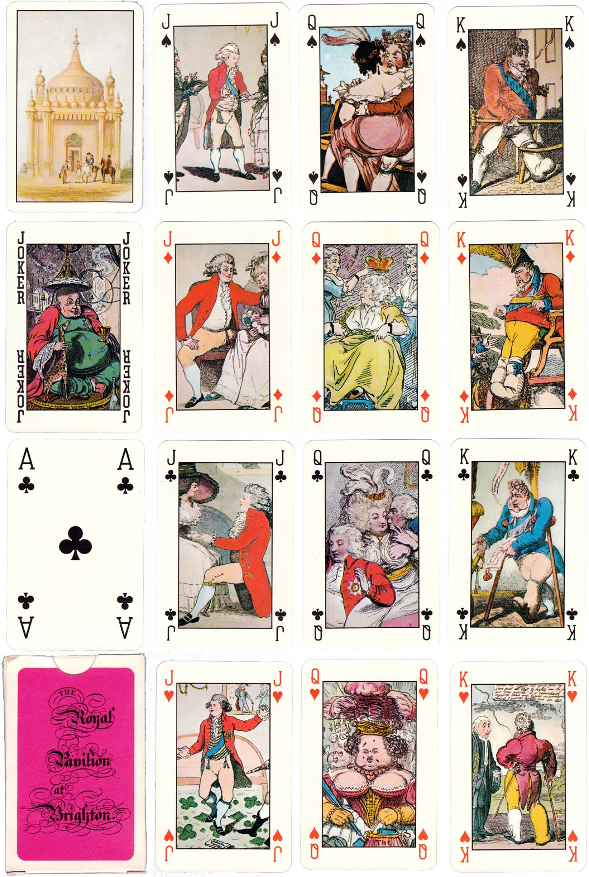 The Royal Pavilion at Brighton playing cards