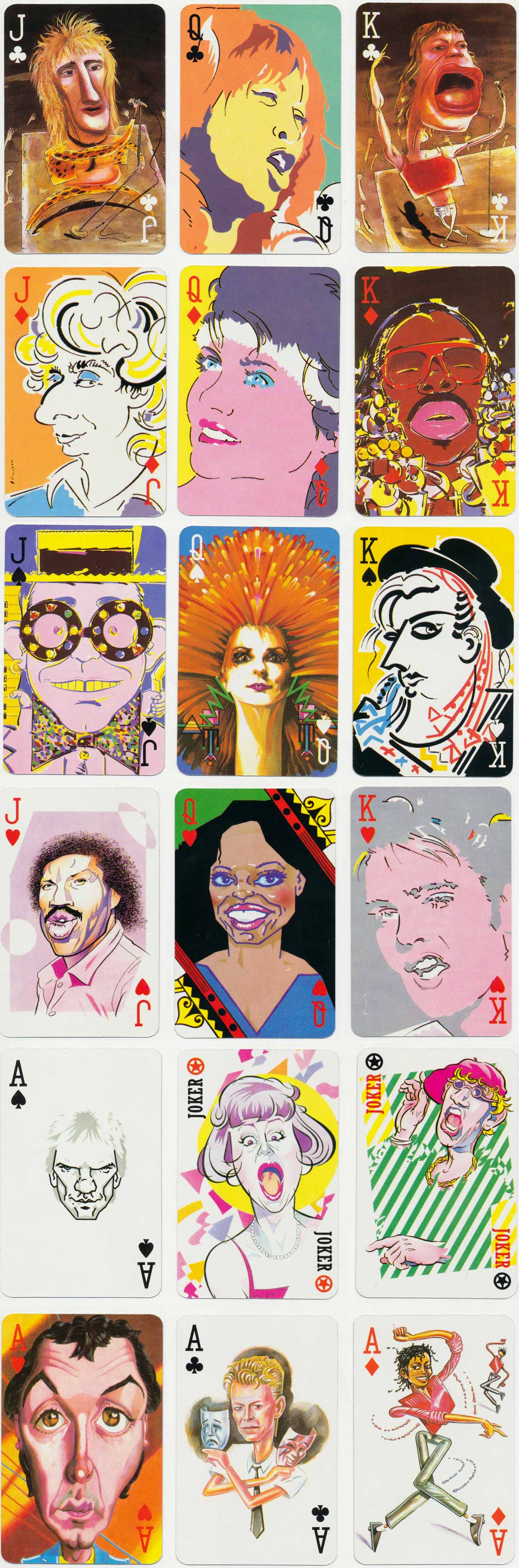 Sony Tape Rock ‘N’ Pop Playing Cards