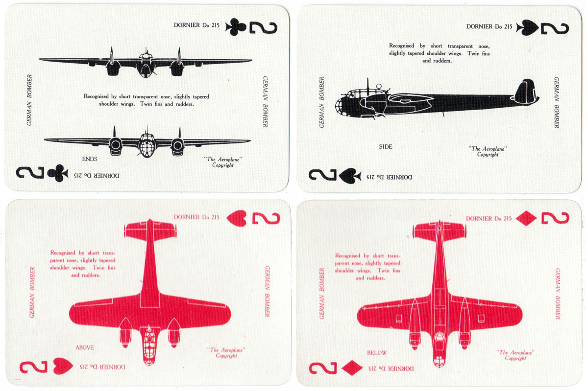 “War Planes” card game for aircraft spotters published by Temple Press Limited, c.1940
