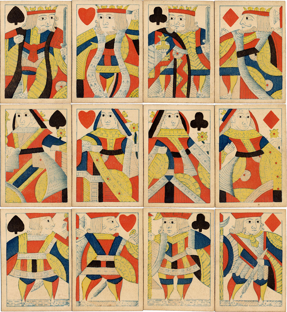 standard English playing cards manufactured by J.L. & J. Turnbull, London c.1840