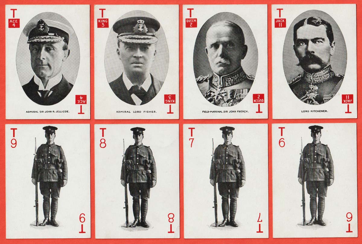 Catch the Kaiser card game by Valentine & Sons, Ltd, Dundee & London, UK, c1918