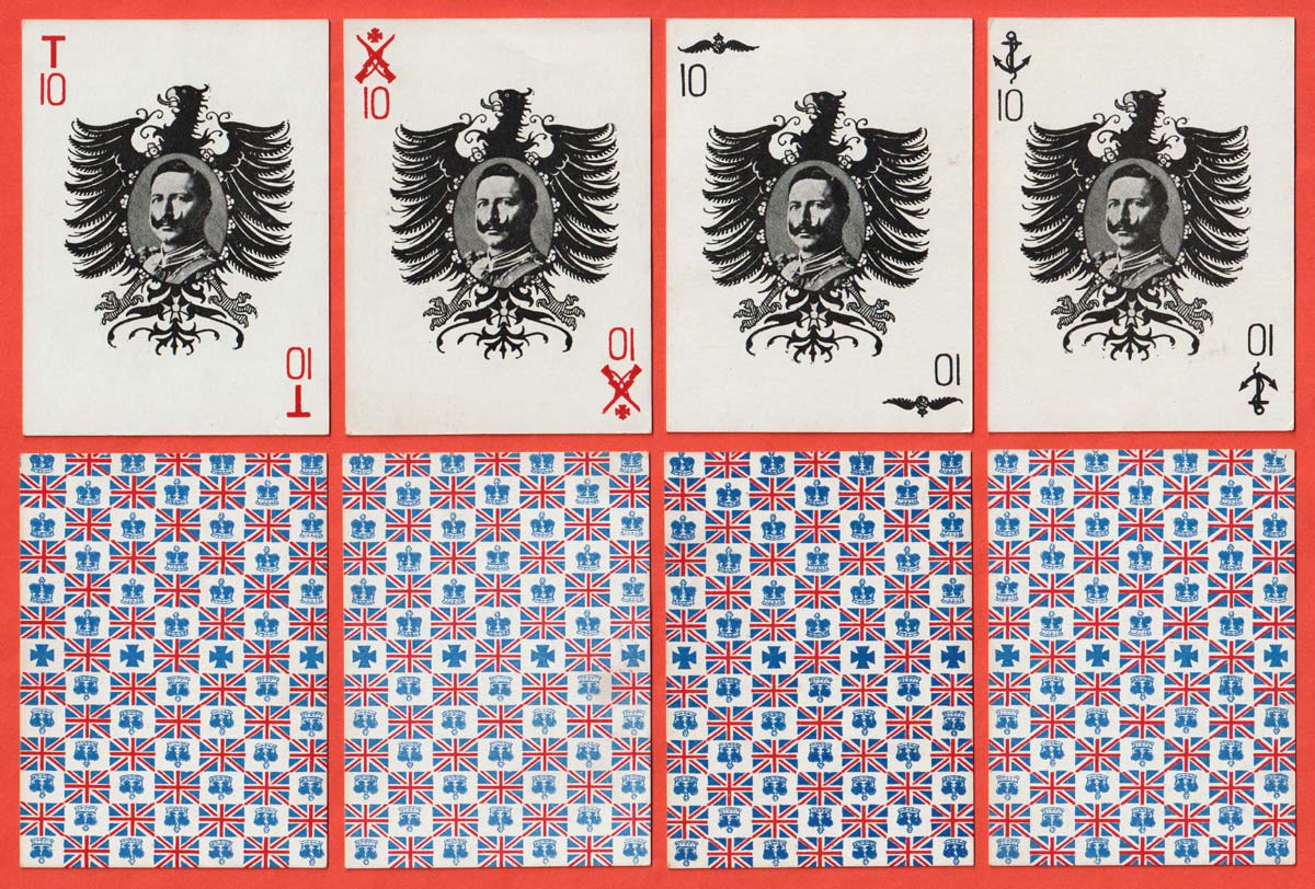 Catch the Kaiser card game by Valentine & Sons, Ltd, Dundee & London, UK, c1918