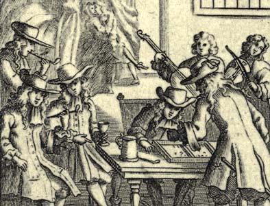 detail from William Warter's Proverbial Cards, first published in 1698 detail from William Warter's Proverbial Cards, first published in 1698