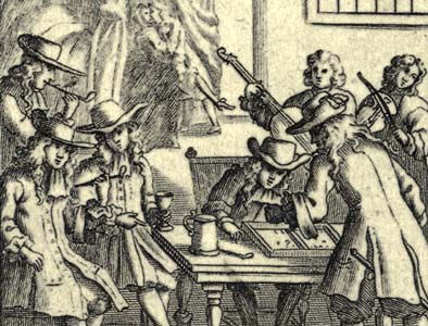 detail from William Warter's Proverbial Cards, first published in 1698