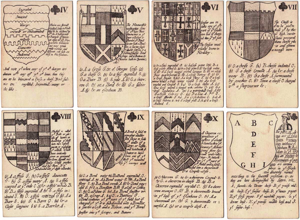 Reproduction of Richard Blome’s Heraldic playing cards, 1684 Reproduction of Richard Blome’s Heraldic playing cards, 1684