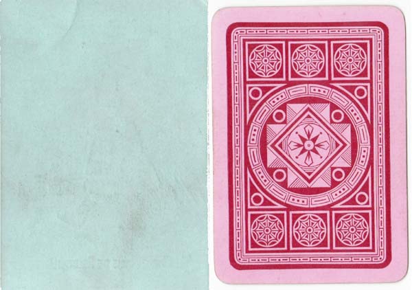 backs from “Funny Families” card game manufactured by Woolley & Co, 1890s