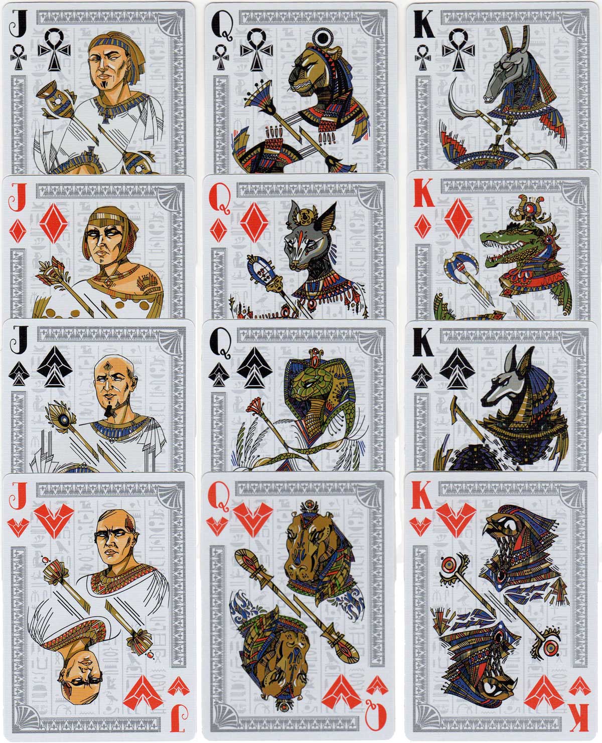 Gods of Egypt playing cards published by SPCC, 2018