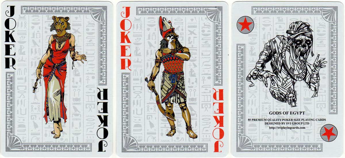 Gods of Egypt playing cards published by SPCC, 2018 Gods of Egypt playing cards published by SPCC, 2018