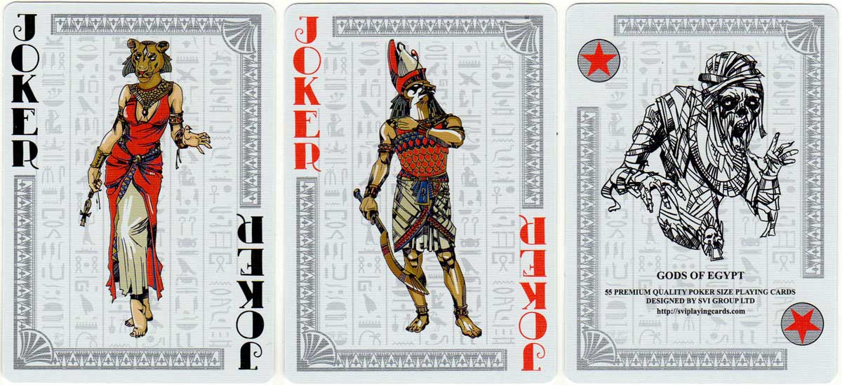 Gods of Egypt playing cards published by SPCC, 2018