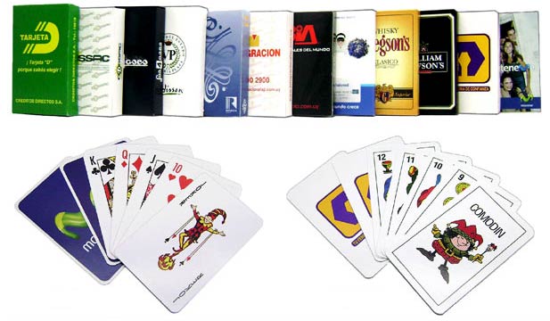 Selection of playing cards published by Impresos Manrique