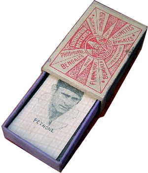 box from 'Gauchito' children's miniature playing cards, Montevideo, c.1928