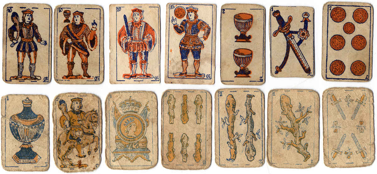 Children's miniature football player cards, Montevideo, c.1928 Mini-naipes fútbol para niños, Montevideo, c.1928