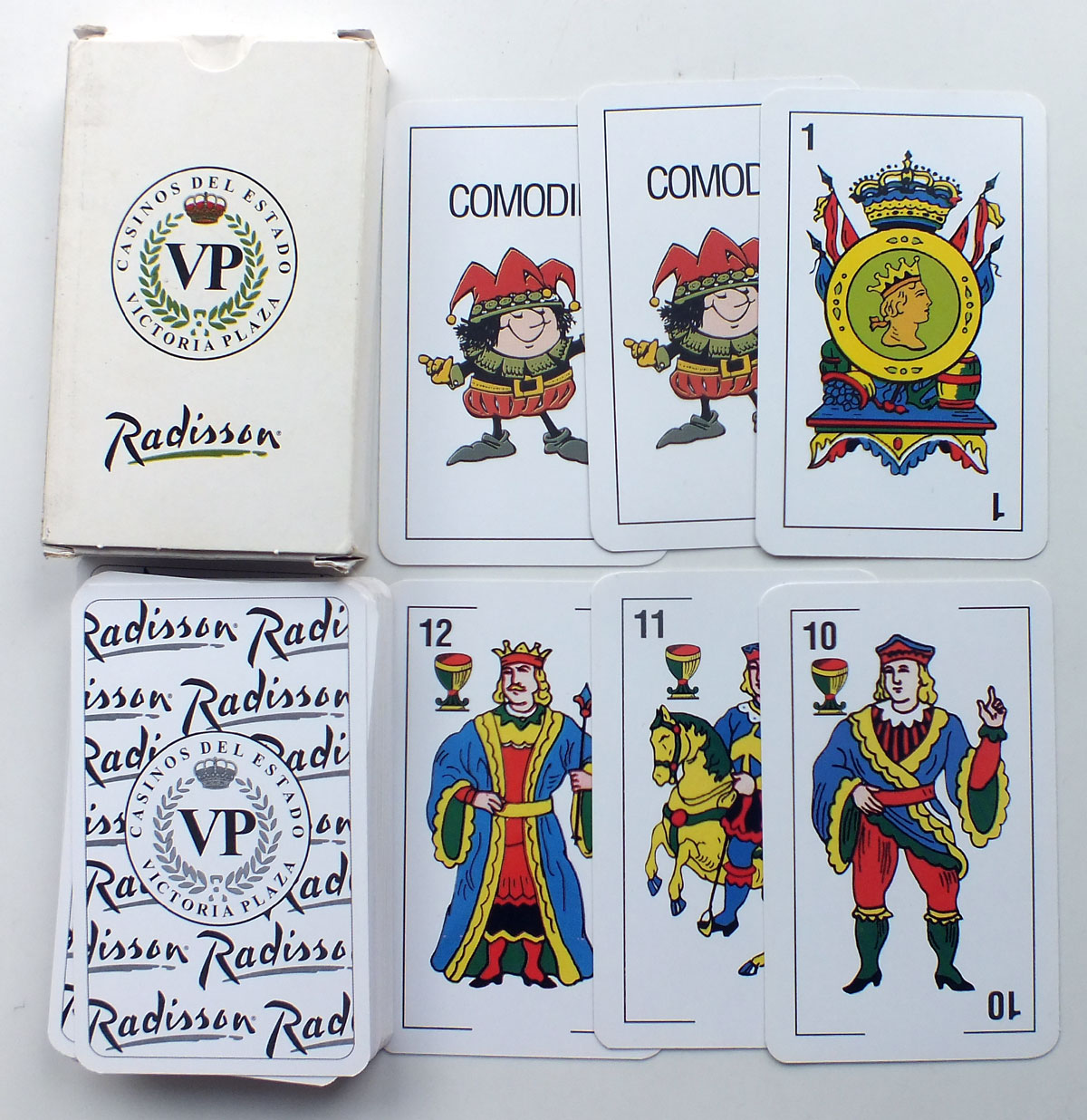 Playing cards for Radisson Hotels - Casinos del Estado - Victoria Plaza, Montevideo, Uruguay, c.2009