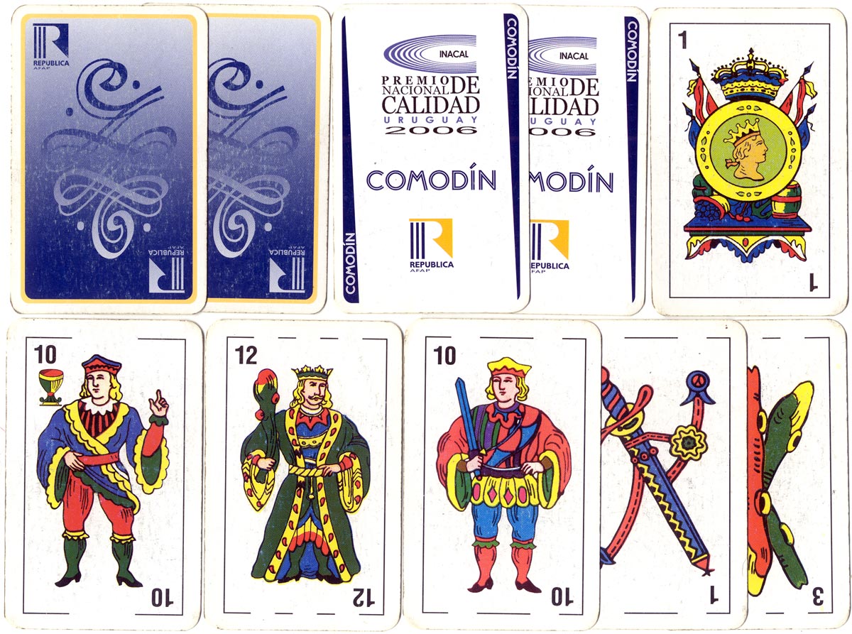 Spanish-suited playing cards made specially for the Instituto Nacional de Calidad 2006 awards