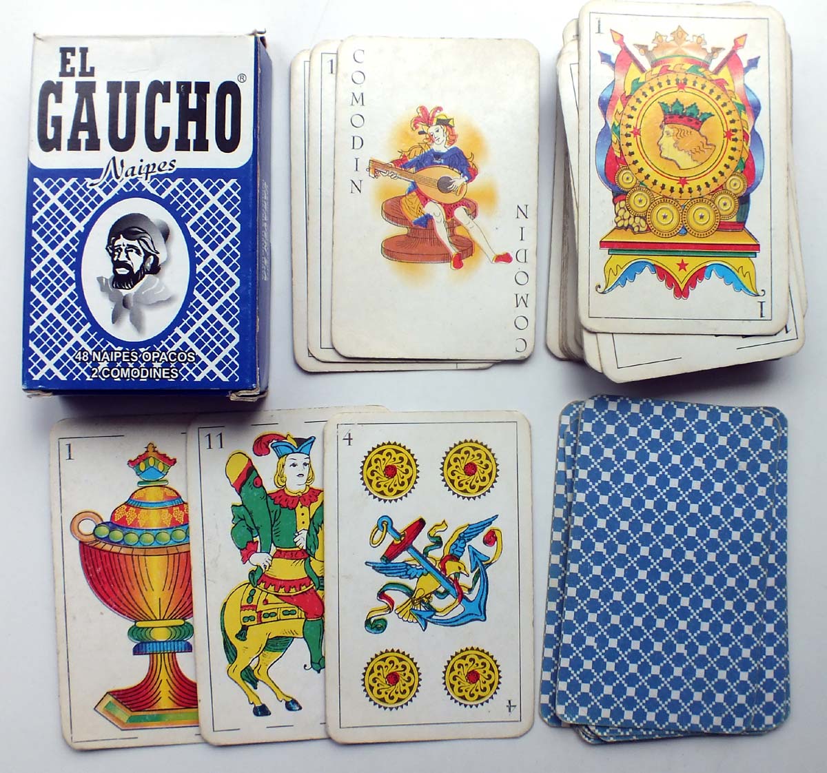 Naipes ‘El Gaucho’ manufactured and distributed by Caraven S.A., c.2000