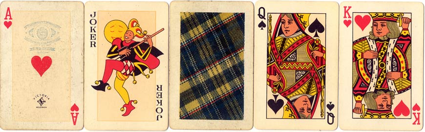 VICTORIA playing cards, c.1955