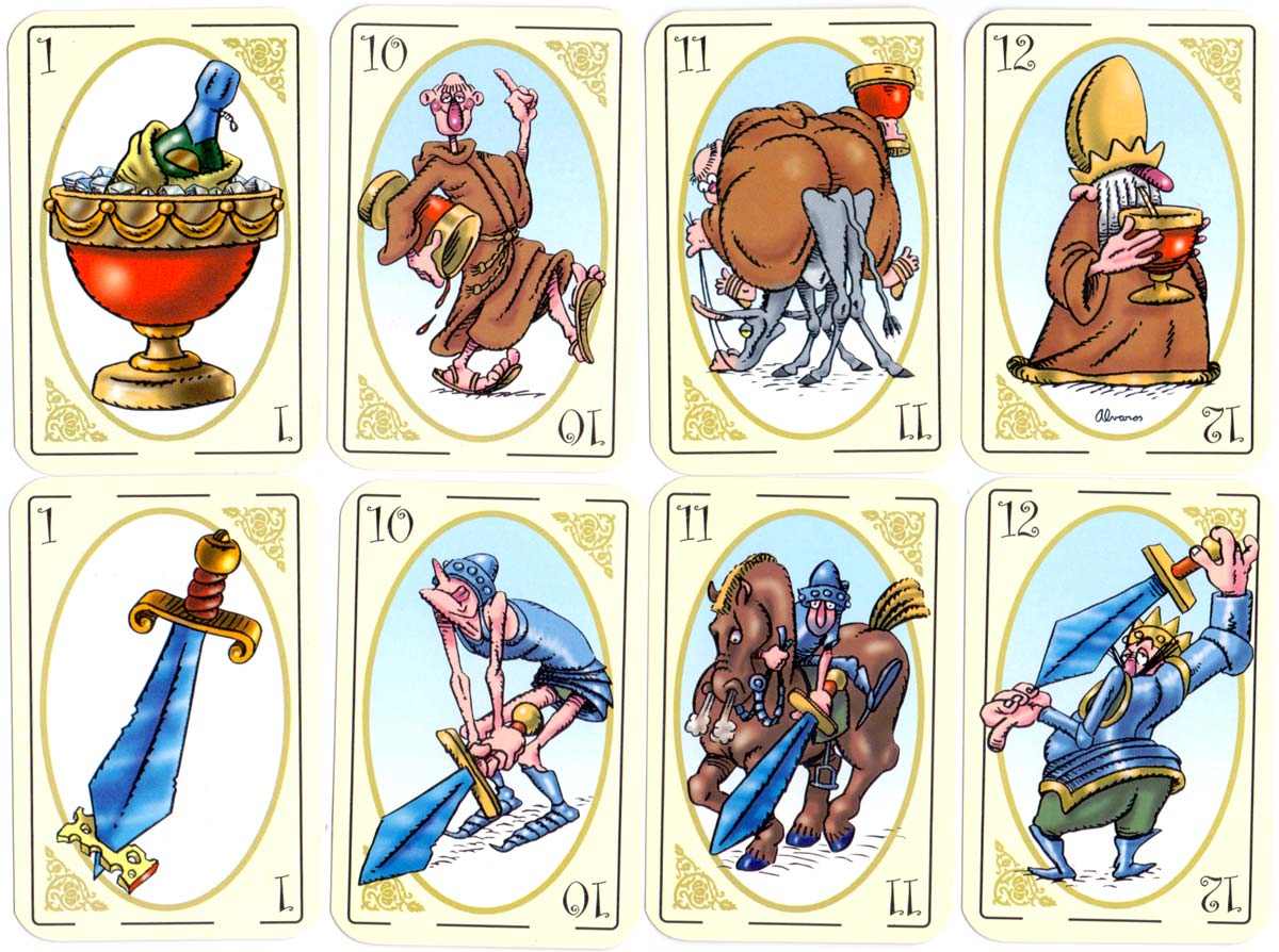 Playing Cards designed by Alvaros, published by Eduardo Carrión, Montevideo, 2000 