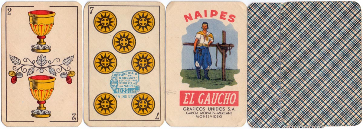 Naipes “El Gaucho” Manufactured by Gráficos Unidos S.A., Montevideo, c.1955-60 Naipes “El Gaucho” Manufactured by Gráficos Unidos S.A., Montevideo, c.1955-60