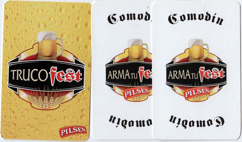 Pilsen Trucofest playing cards, Uruguay, c.2008