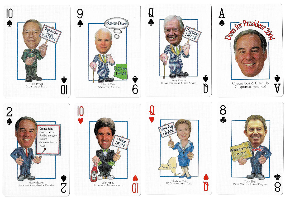Howard Dean Presidential Deck, 2004