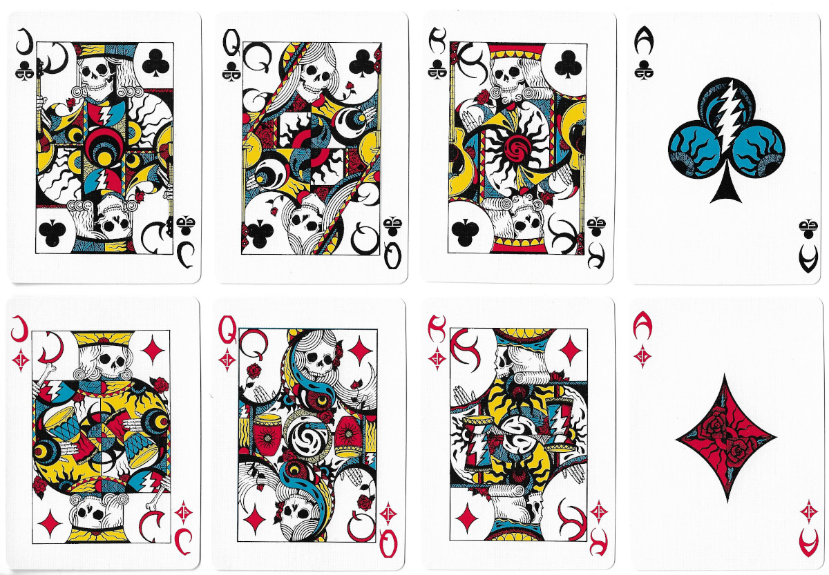 Grateful Dead playing cards by Michael R. Everett [3rd vintage deck], 1998