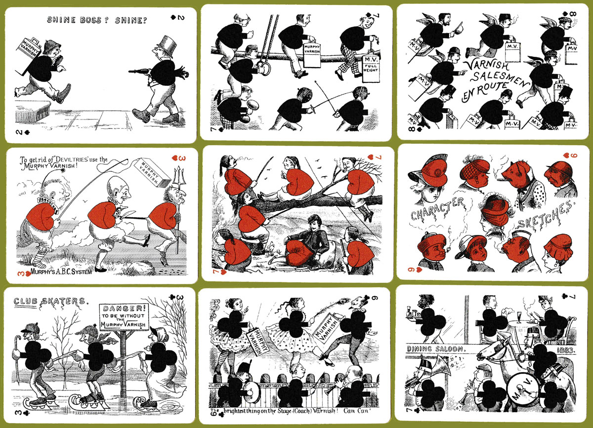 reproduction of the 1883 Murphy Varnish transformation pack, USA, 2019