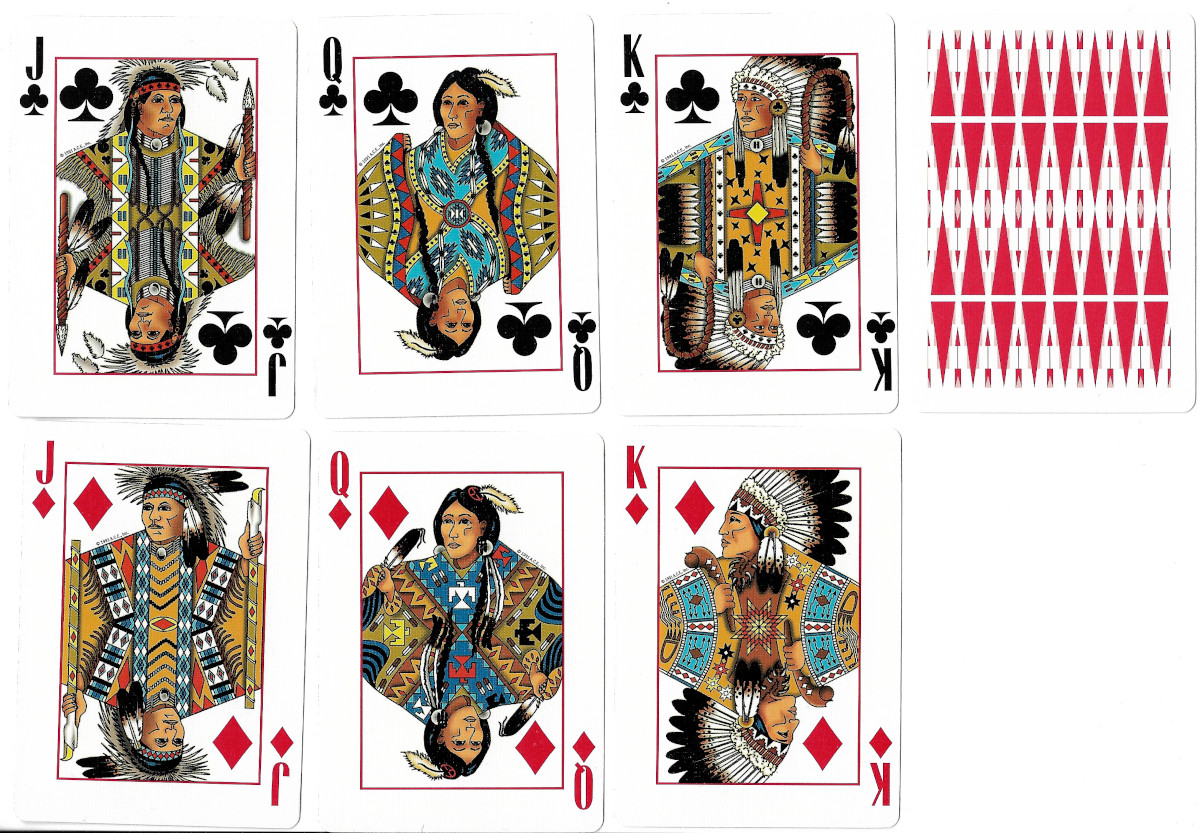 Authentic American Indian Playing Cards (Northern Plains Collection I) created by Sandy Ericson for American Creative Endeavors, Inc., 1991