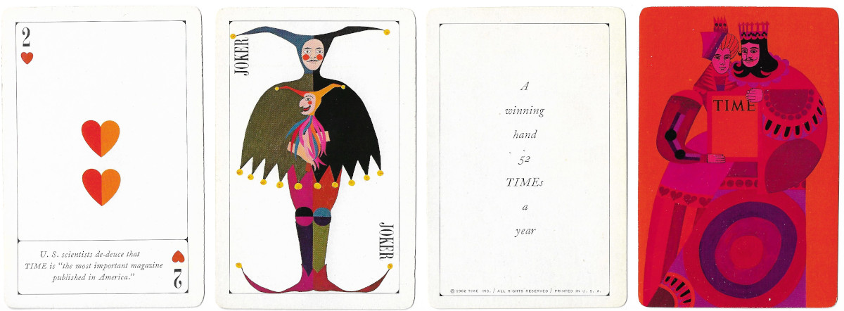 Time Magazine playing cards created for the friends of TIME The Weekly Newsmagazine