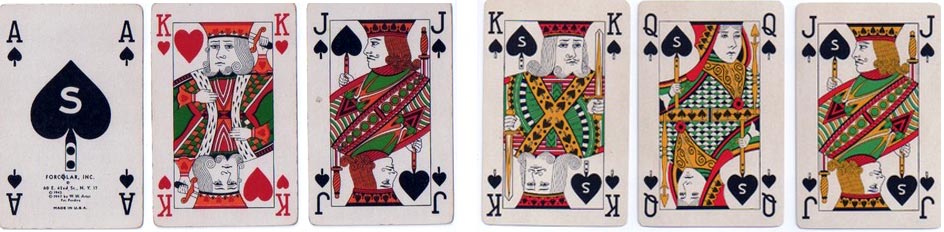 ‘Forcolar’ playing cards, ARRCO, USA