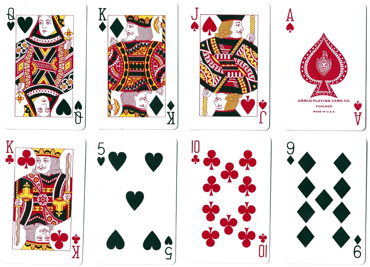 Goofy Bridge cards with reversed colours by ARRCO