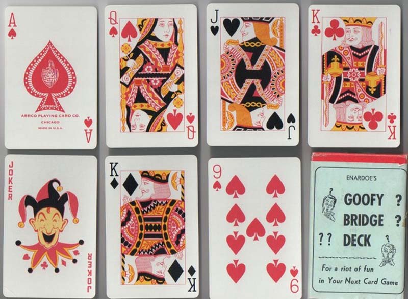 Original Cards.Handcrafted case. Chicago \u2018Duratone\u2019 set of playing     cards in a  Beadwork Card Case Vintage Arrco Playing Card Co