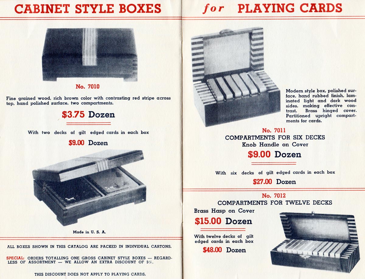 Trade catalogue by Atlantic Line Playing Card Co., Inc., c.1930s Trade catalogue by Atlantic Line Playing Card Co., Inc., c.1930s