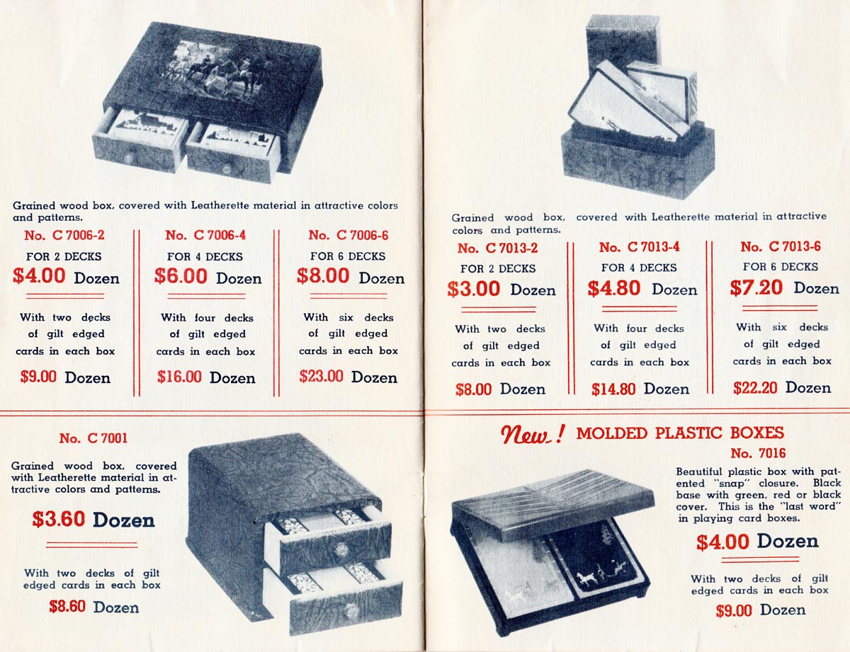 Trade catalogue by Atlantic Line Playing Card Co., Inc., c.1930s