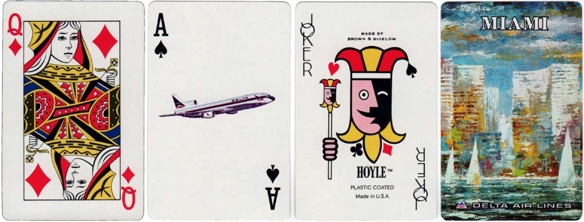 Souvenir of Delta Airlines Miami by Hoyle (Brown and Bigelow) c.1973