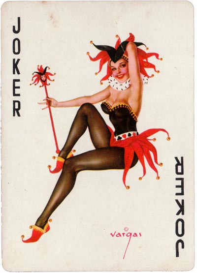 ‘Vargas Girls’ playing cards published by Creative Playing Card Co Missouri (Brown & Bigelow), 1953