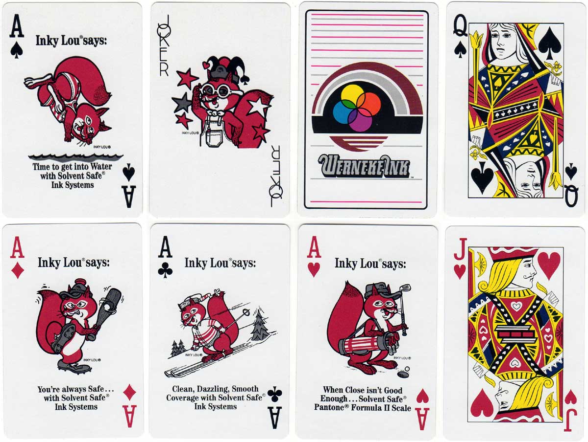 Advertising Deck for Werneke Ink by Brown and Bigelow