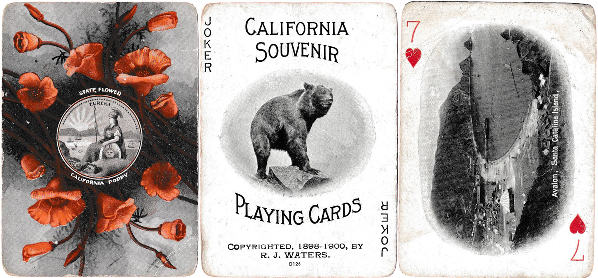 California souvenir playing cards — The World of Playing Cards