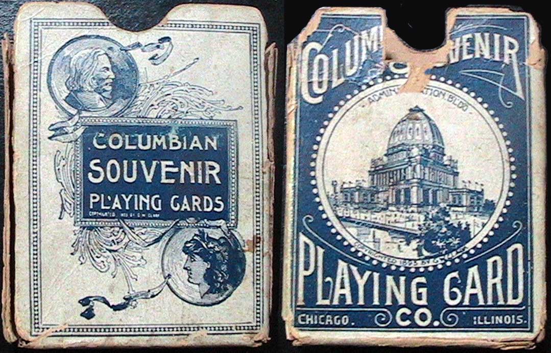 Columbian Exposition Souvenir playing cards, G.W. Clark, Chicago, 1893
