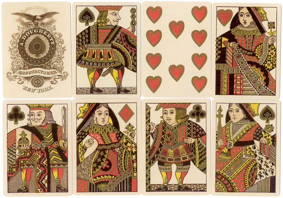 Reproduction of Dougherty's Illuminated Playing Cards, c.1865