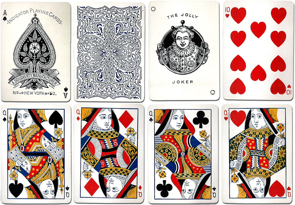 A. Dougherty's 'Indicator No.50' playing cards, c.1896