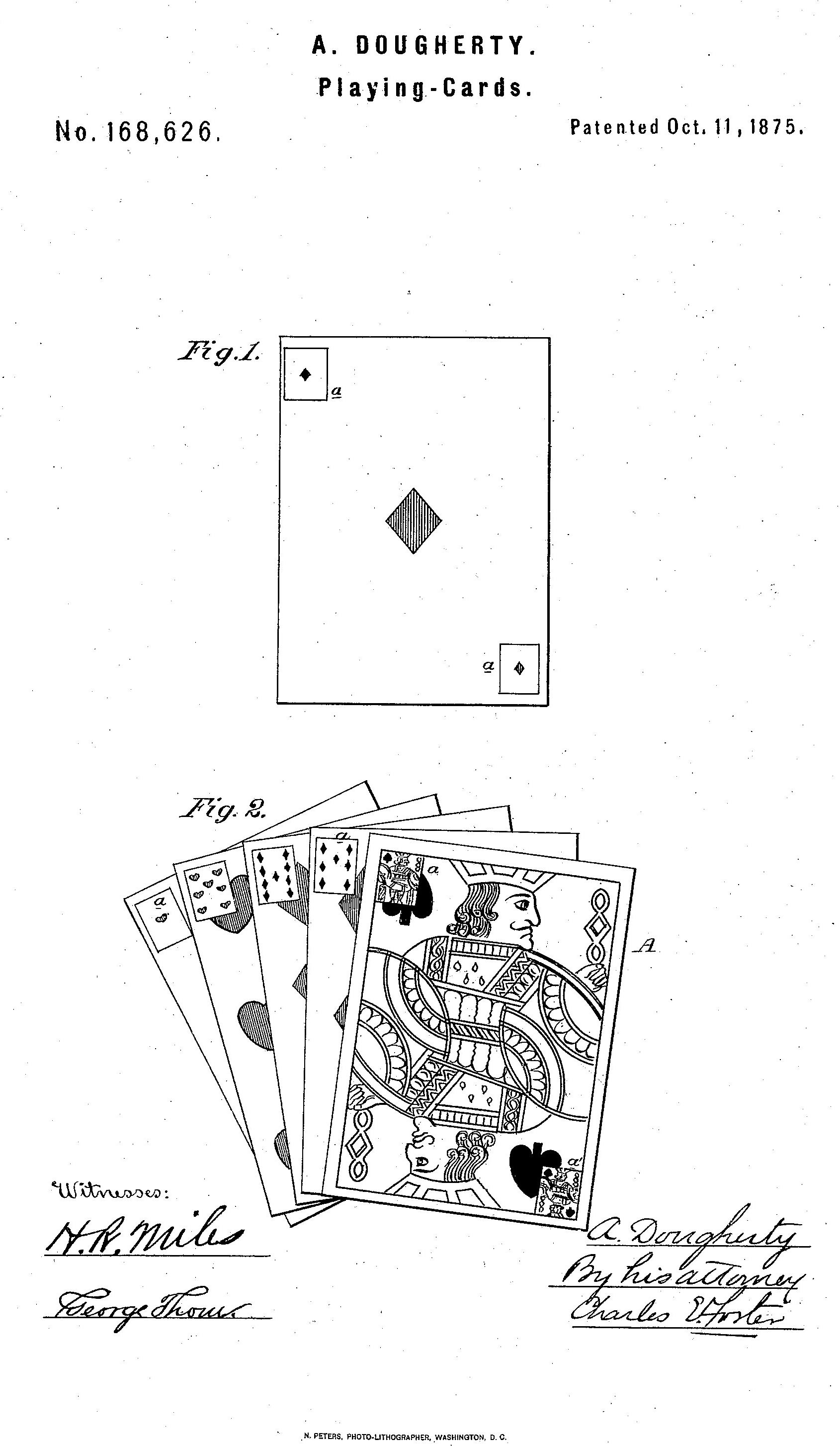 Doughtery’s patent for his “Triplicates”