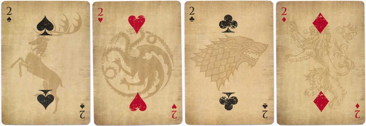 Game of Thrones Playing Cards, 2016 © Home Box Office, Inc.