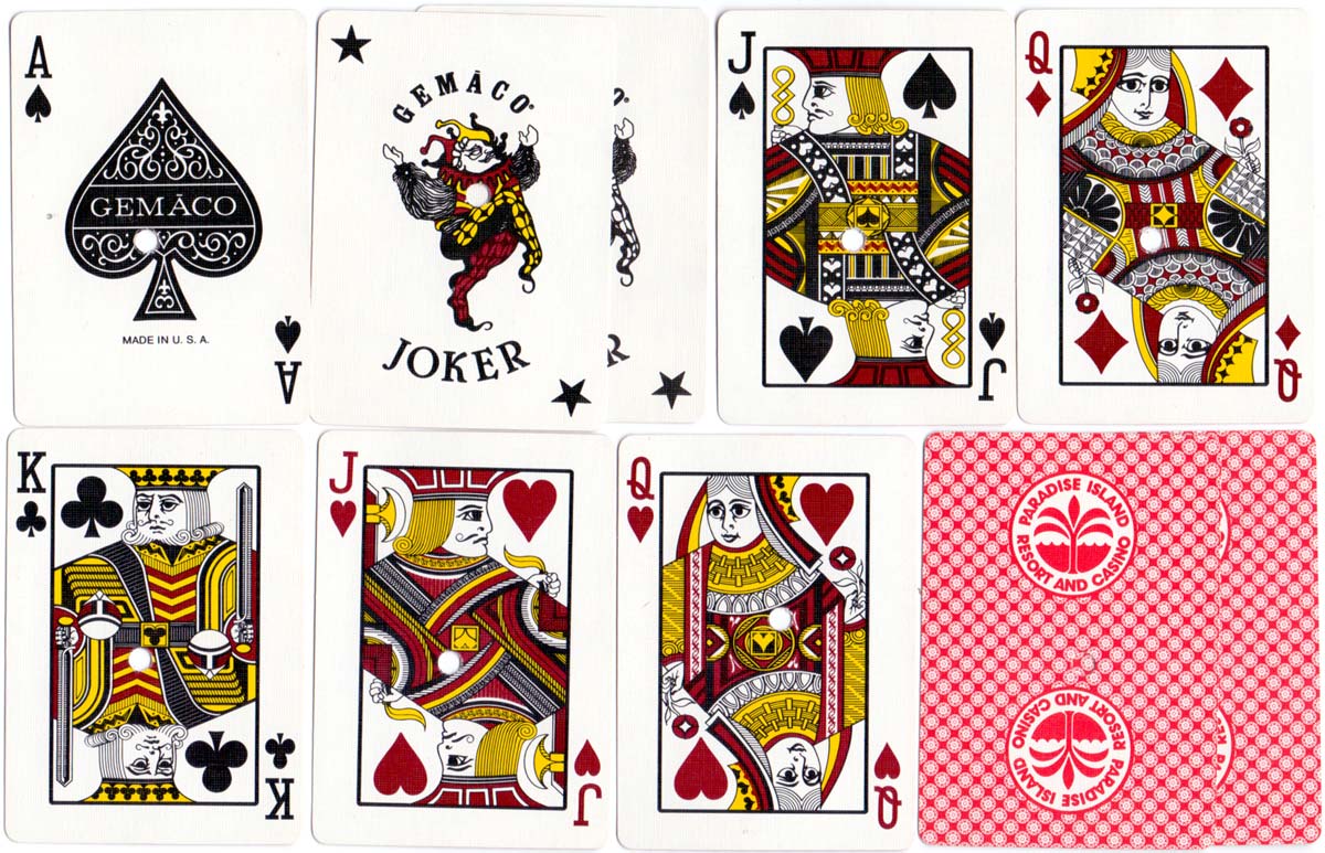 ‘Gemaco’ playing cards produced for the Paradise Island Resort and Casino